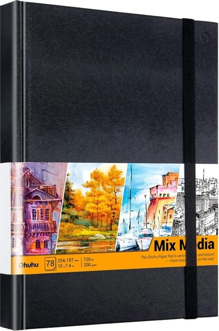 Ohuhu - Mixed Media / Alcohol Marker papier pad - 25.4 x 18.7 cm - 200 grams - 78 vellen
