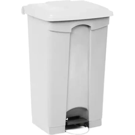 Engels Afvalbak Met Pedaal – 90 Liter, Wit