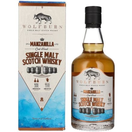 Wolfburn Whisky Wolfburn MANZANILLA Single Malt Scotch Whisky 46% Vol. 0,7l in geschenkverpakking
