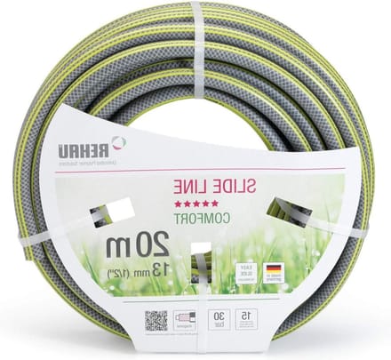 Tuinslang Comfort Slide Line grijs/geel 1/2 inch/20 m - extra flexibel