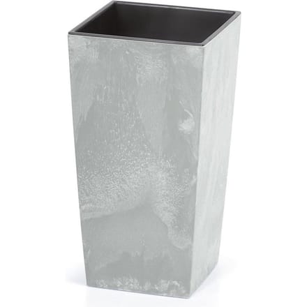 Deuba Bloempot Beton Design 91L Grijs, 40 x 40 x 75 cm
