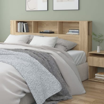 vidaXL - Hoofdbordkast - 200x18,5x104,5 - cm - sonoma - eikenkleurig