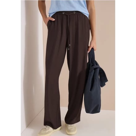 High Waist straight legs broek in Loose Fit