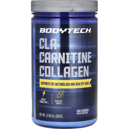 BodyTech, CLA Carnitine Collageen, Zonder smaak, 13.65 oz (387 g)