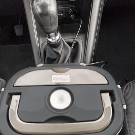 Elektrische Lunchbox - Warme Maaltijd - Onderweg Eten - Dubbele Container - 450 ml - Grijs