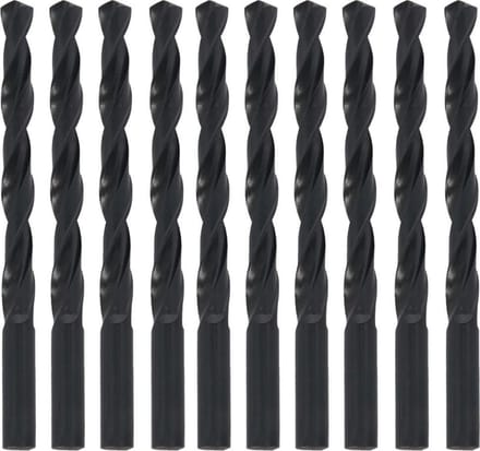 Benson Set spiraalboren - metaal en hout - 10 mm - 10 stuks - met opbergbox