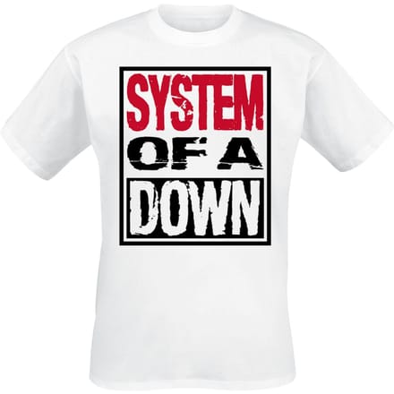 System Of A Down T-shirt - Triple Stack Box - S tot XXL - voor Mannen - wit