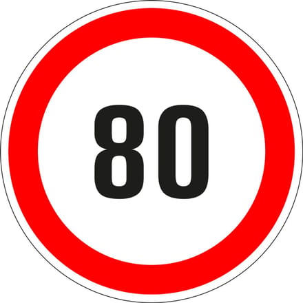 80 bord - kunststof 100 mm