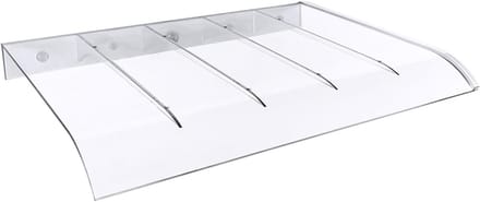 Regenkap Deur - Overkapping Buiten - Bescherming Entree - UV Bestendig - 35x50cm - Transparant