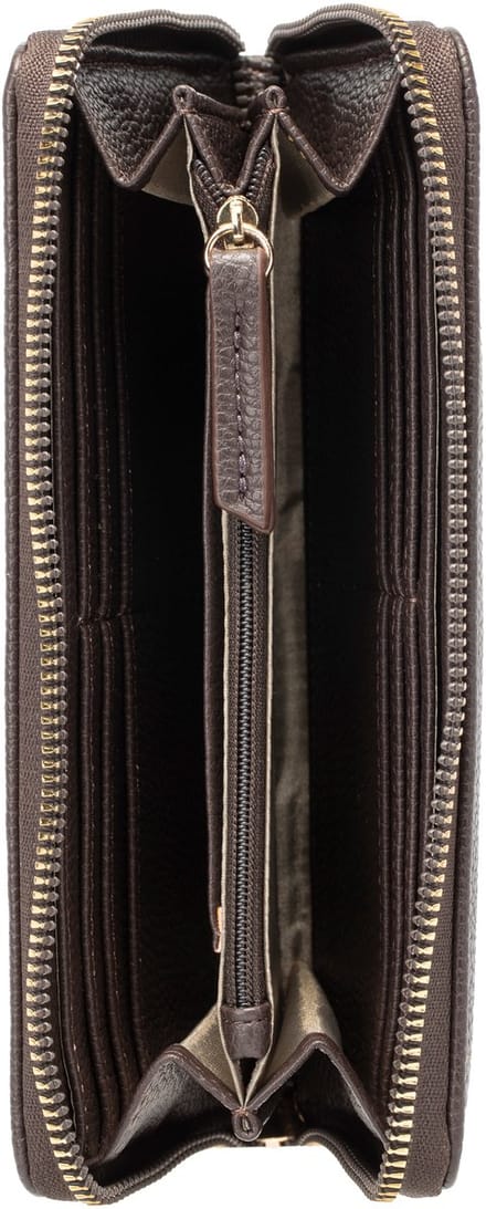 JOOP! portemonnee Salve Melete Purse Darkbrown donkerbruin