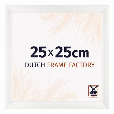 Fotolijst 25x25 cm - MDF - Wit Geveegd - Praag