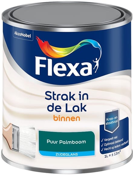 Flexa - Strak In De Lak Binnenlak Zijdeglans - Puur Palmboom - Mengverf - 1 L