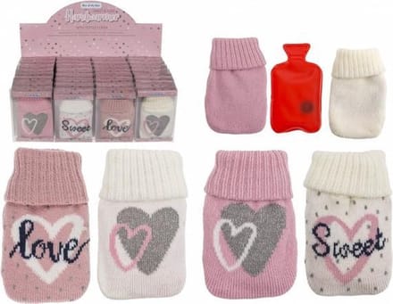Handwarmer met schattige stoffen hoes (1stuk )