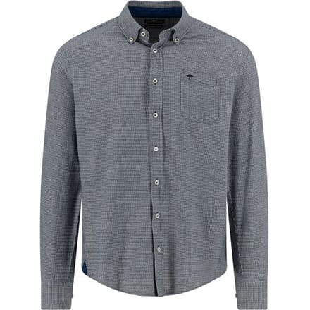 Fynch-Hatton Overhemd Mini Houndstooth Check Dark Ivy / male
