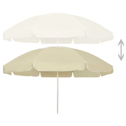 vidaXL - Strandparasol - 240 - cm - zandgeel