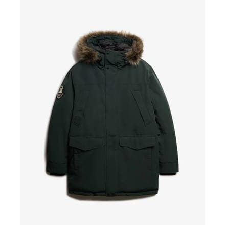 Superdry - Everest Parka Jas Met Imitatiebont - Heren - Gewatteerde jassen