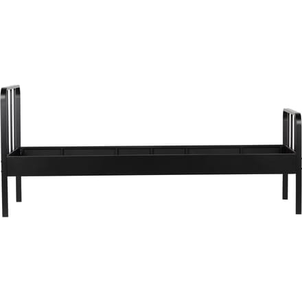 WOOOD Mees Bed - Metaal - Zwart - 90x208x95