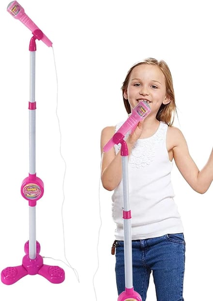 Karaoke set kinderen - Zing set speelgoed - Interactief zingen - Robuuste houder - 78 x 218 x 78 cm