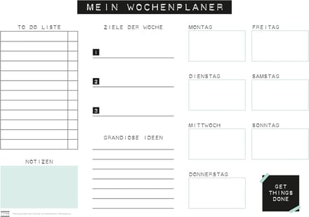 Design Bureauonderlegger Set van 2 - Tafelonderlegger Papier DIN A3 voor Notities en Planning