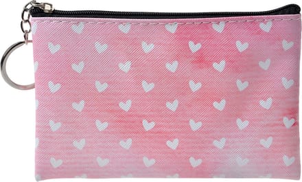 Juleeze Portemonnee 10x15 cm Roze Kunststof Rechthoek Hartjes