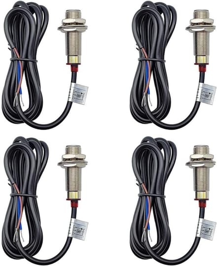 Hall Effect Sensor - Nabijheidsschakelaar NPN NO - Metaaldetectie Industrie - IP65 Waterdicht LED - 10 mm detectie - Zilver