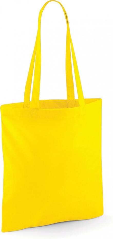 Westford Mill Bag For Life - Long Handles WM101 - Yellow - 38 x 42 cm