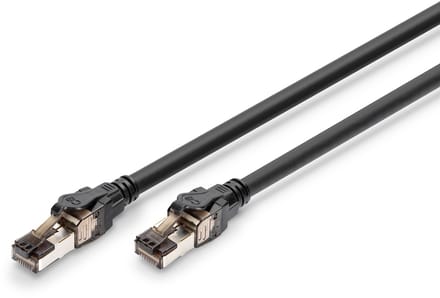 Digitus DK-1843-005 netwerkkabel Zwart 0,5 m Cat8.1 S/FTP (S-STP) Rond
