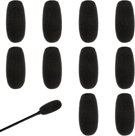 10 Stuks Schuim Microfoon Windscherm Covers voor Headsets