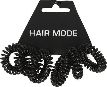 Hair Mode Haarelastiek Kabel Klein Zwart 6ST