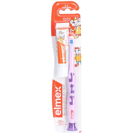elmex® Leertandenborstel Zacht 0-3 Jaar 1 Tandenborstel