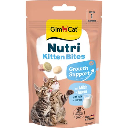 Voordeelpakket: 3x40g GimCat Nutri Kitten Bites met melk kattensnacks