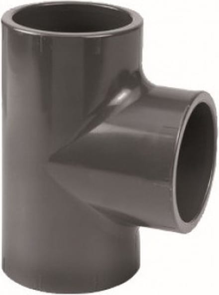 Druk PVC t-stuk 90gr - 32mm - 16 bar