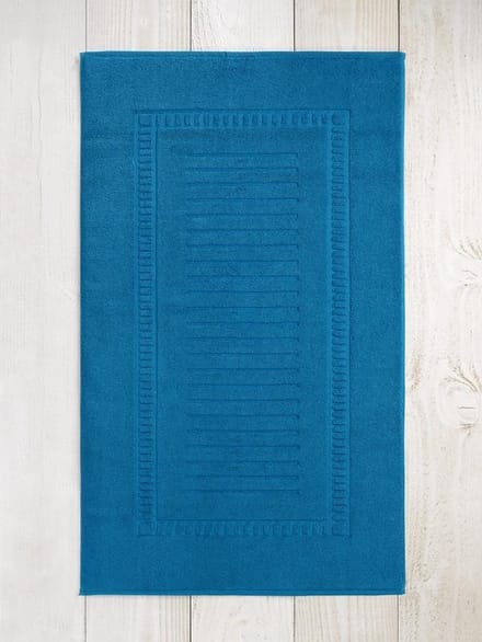 De Witte Lietaer Dolce Badmat 60 x 100 cm - Egyptisch katoen/blauw