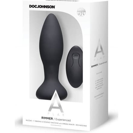Doc Johson - Rimmer Experienced Vibrerende en Roterende Buttplug