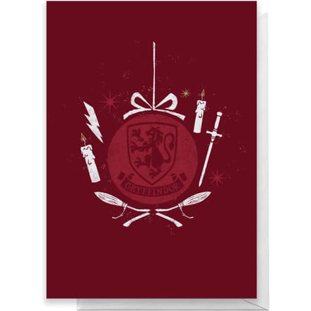 Harry Potter Gryffindor Christmas Greetings Card - Standard Card