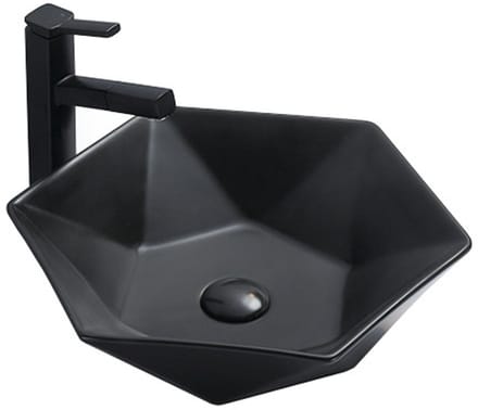 Mexen Mery opbouw wastafel 48 x 41 cm, zwart mat - 21984885