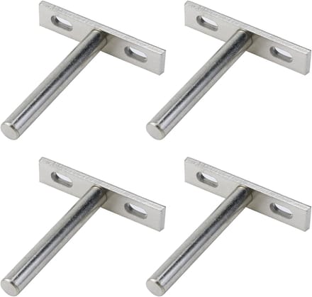 Daity 4-pack - zwevende plankbeugels - 5 inch blinde plankbeugels - doe-het-zelfproject onzichtbare ophangbeugels