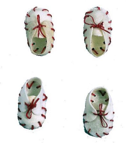 Antos Schoen Wit Met Strik 2'' - 50 stuks