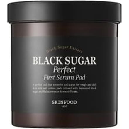 [SKINFOOD] Black Sugar Perfect First Serum Pad 250g 60EA gray