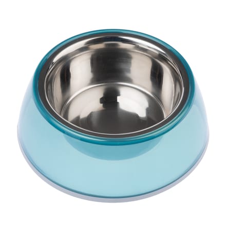TIAKI Antislip Voerbak, transparant blauw - 850 ml, Ø 21 cm