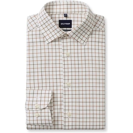 OLYMP Luxor 24/Seven Overhemd, Comfort Fit, New Kent, Nougat