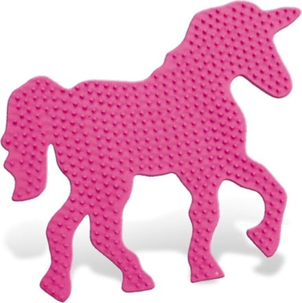 SES Creative Beedz Strijkkralen Grondplaat - Unicorn - Voor Meisjes vanaf 5 Jaar - Knutselen - PVC-Vrij - Schoencadeautjes Sinterklaas