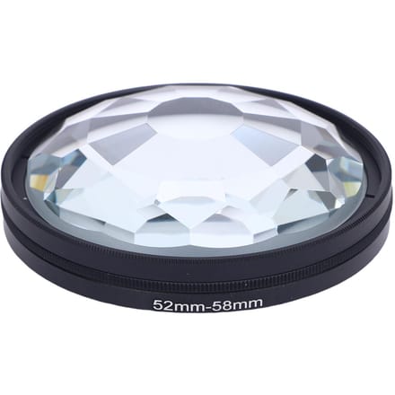 58mm Kaleidoscoop Filter Speciale Effecten Camerafilter met 52MM-58MM Adapterring Compatibel met gray