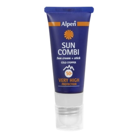 Alpen Zonnebrandcreme Factor 50 - Wintersportproof - Cold Stopper - 30 ml.