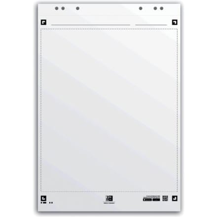 Oxford Smart Chart flipcharblok - 65 x 98 cm - pak met 20 vel - blanco - 1 stuk