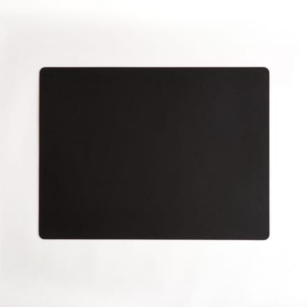 Vacavaliente Placemat & Coasters Rechthoek Placemat - Recycled Leer - 40x30 cm - Zwart