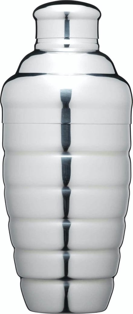 Cocktailshaker, 0.5 L, RVS, Geribbeld - BarCraft
