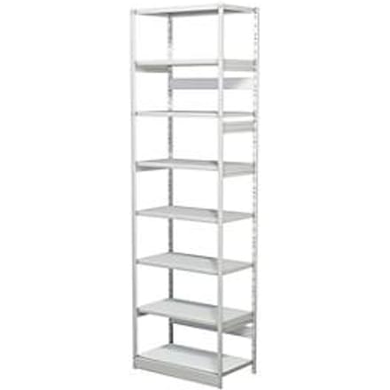Complete stelling PROGRESS 500 T, basissectie, zonder achterwand, H 2600 x B 750 x D 440 mm
