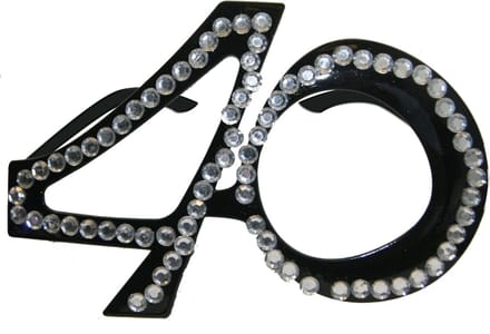 40 Jaar Zwarte Diamanten Bril