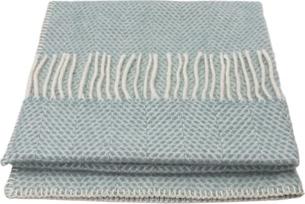 WOOOL Luxury Babydekentje - BEEHIVE (Ocean) - 68x73cm - 100% Lamswol